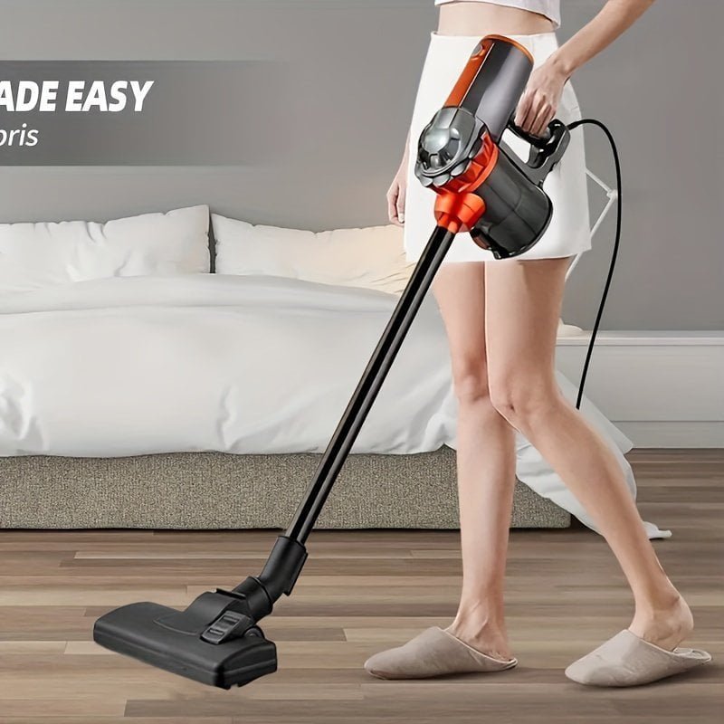 1pc. 110V Vacuum Cleaner 18KPA Wet And Dry 600W High Power Vacuum Cleaner. Portable Household Low Noise Handheld Vacuum For Pet Hair. Hard Floor And Carpet. Four-in-one Lightweight Handheld Rod Vacuum Cleaner